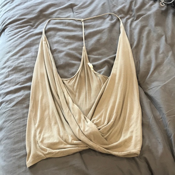 silence + noise Tops - low cut flowy top